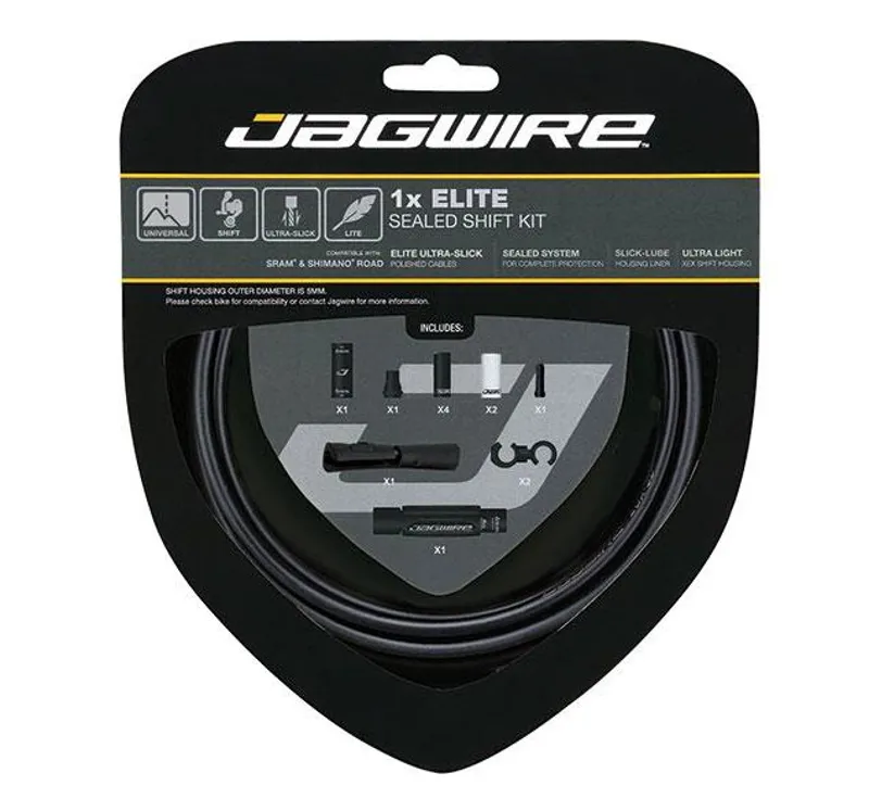 Jagwire 1X Elite 5mm Sealed Shift Cable Kit in Stealth Black